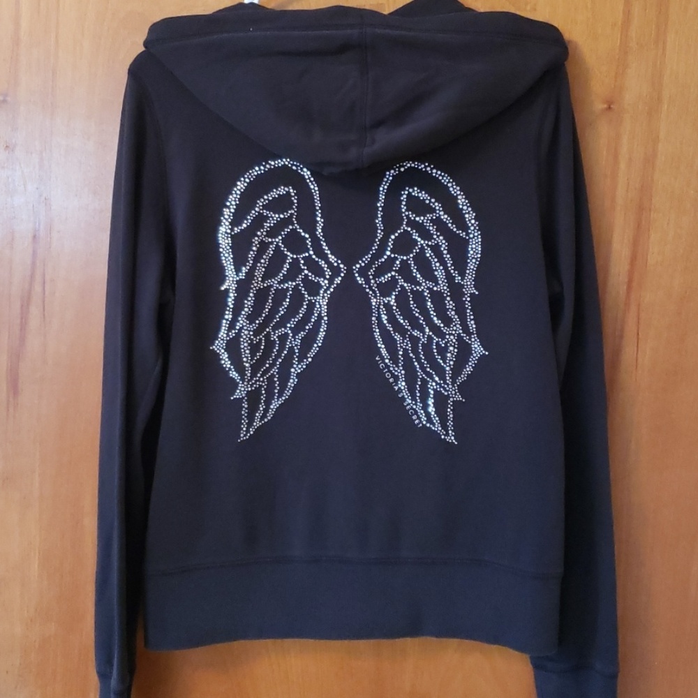 Black Victoria's Secret Zip Up